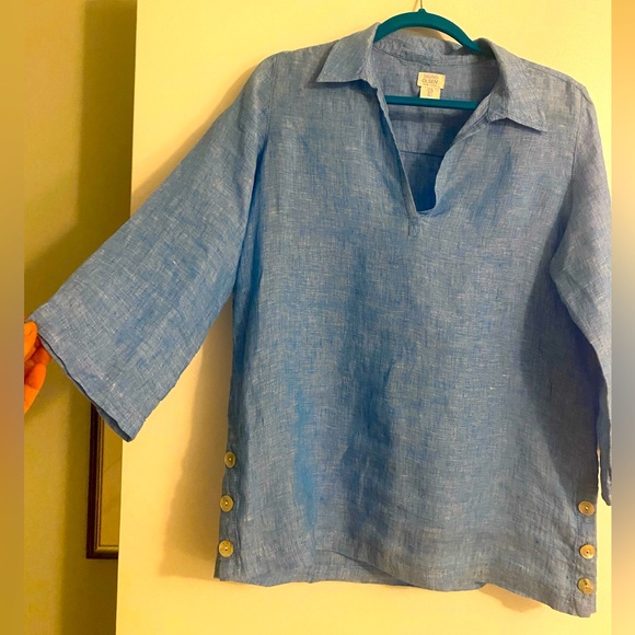 Sigrid Olsen linen top - size small - Picture 3 of 6